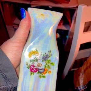 Carnival glass vase